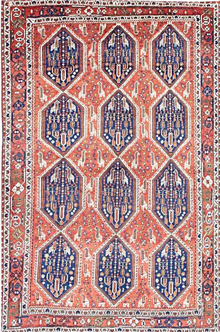 Handwoven Sirjan Rug with All-Over Pattern
