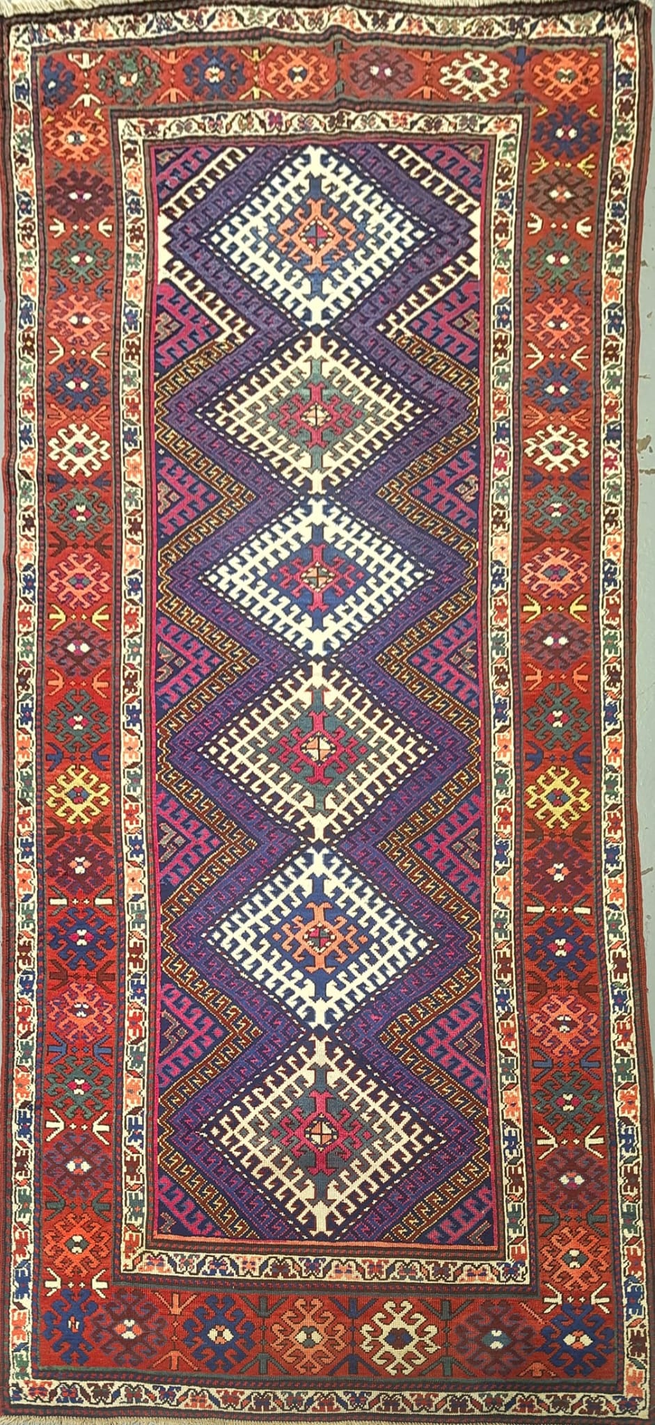 Caucasian Rug – Antique Design – 8'9" x 4'4"
