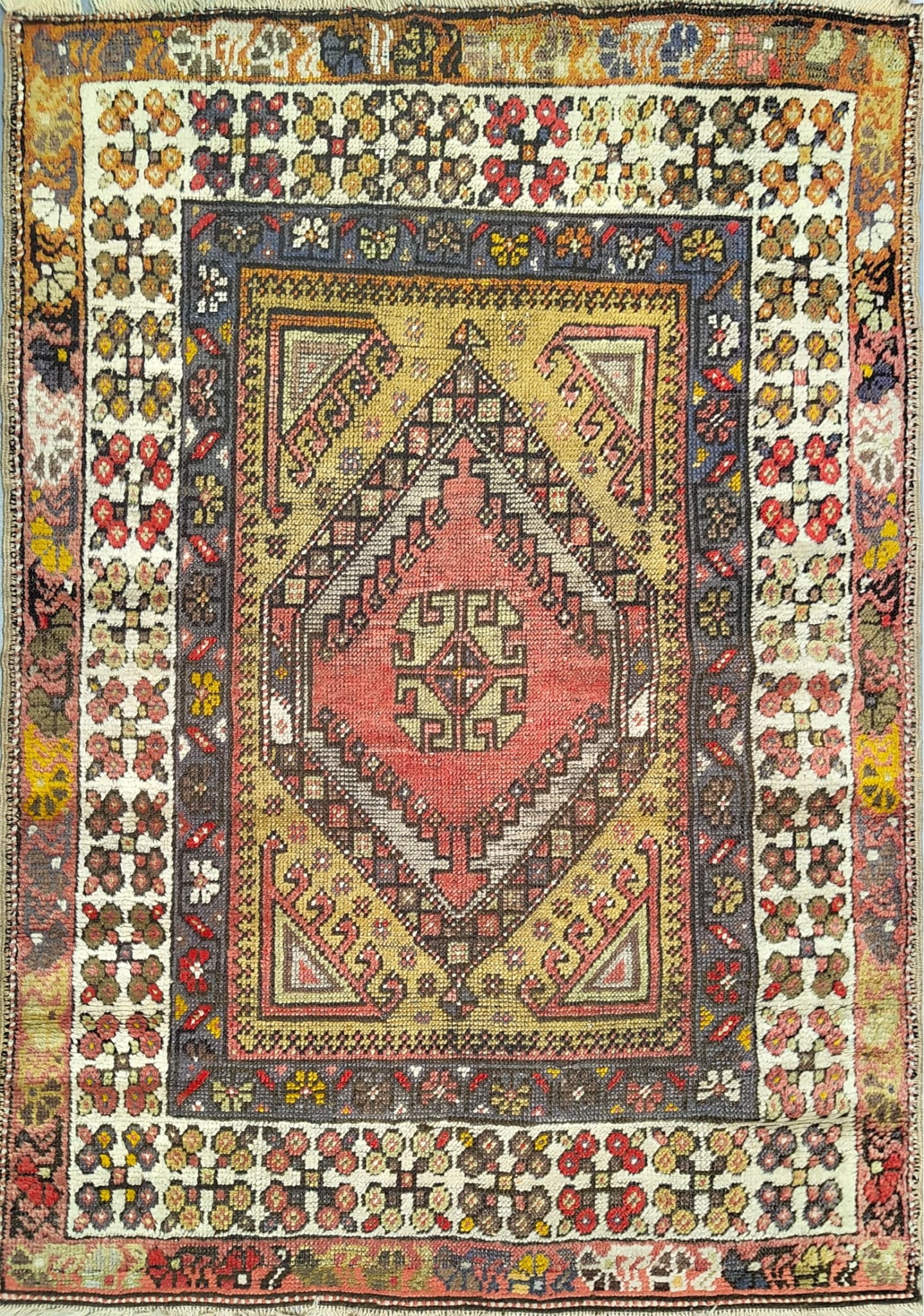 Caucasian Rug – Antique Design – 4'7" x 2'11"