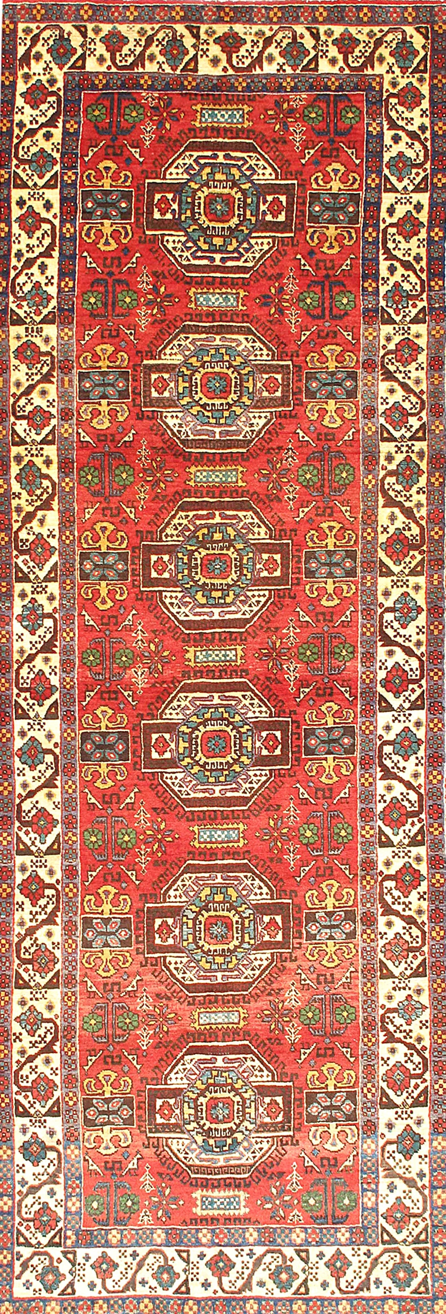 Persian Rug – Semi-Antique Design – 10'3" x 3'7"