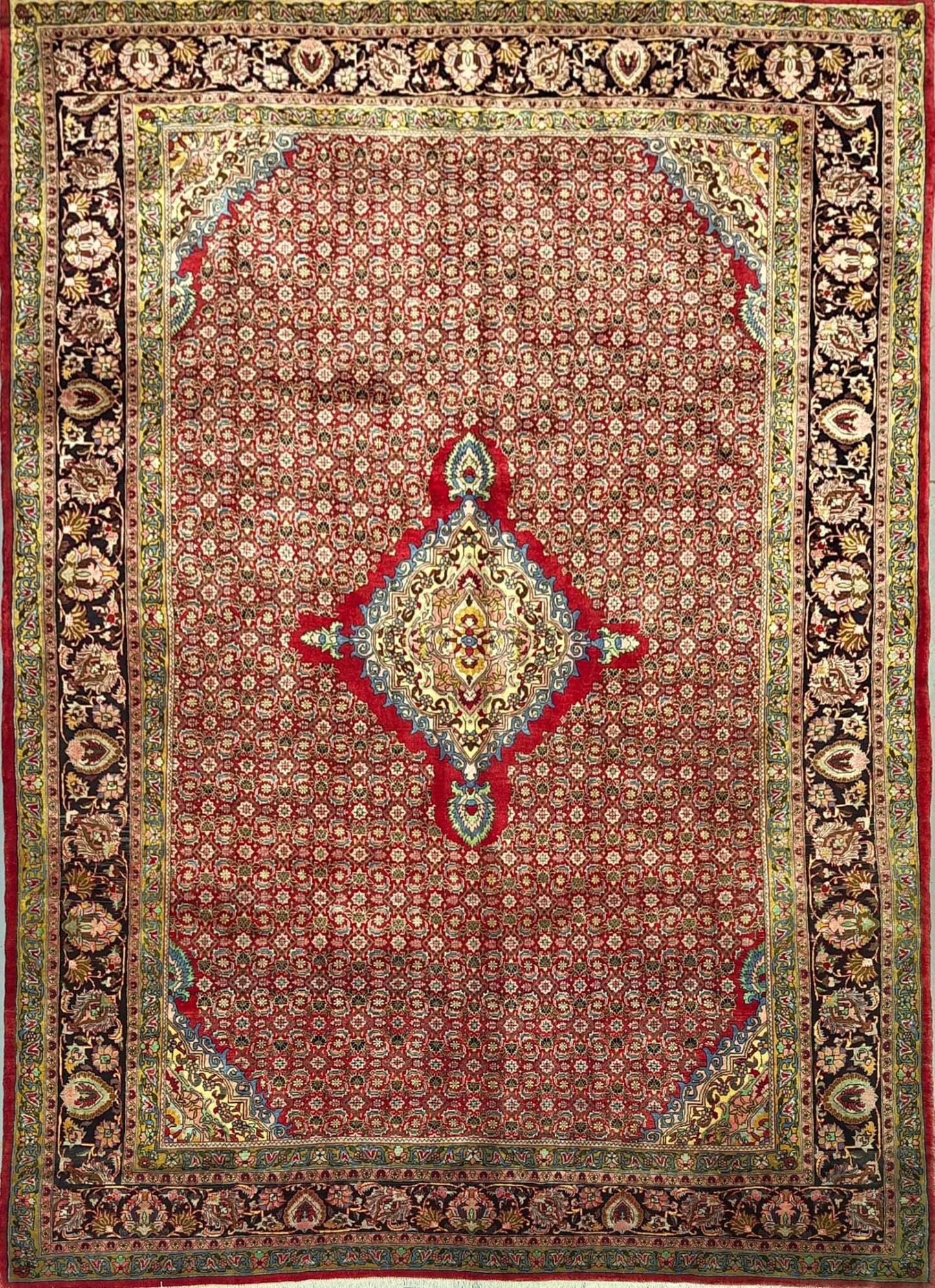 Antique Bidjar Rug in Medallion Style