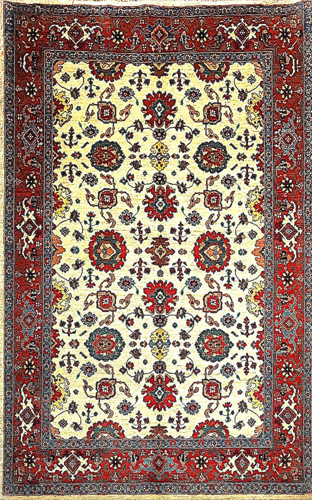 Beautiful Semi-Antique Traditional Rug from Persian