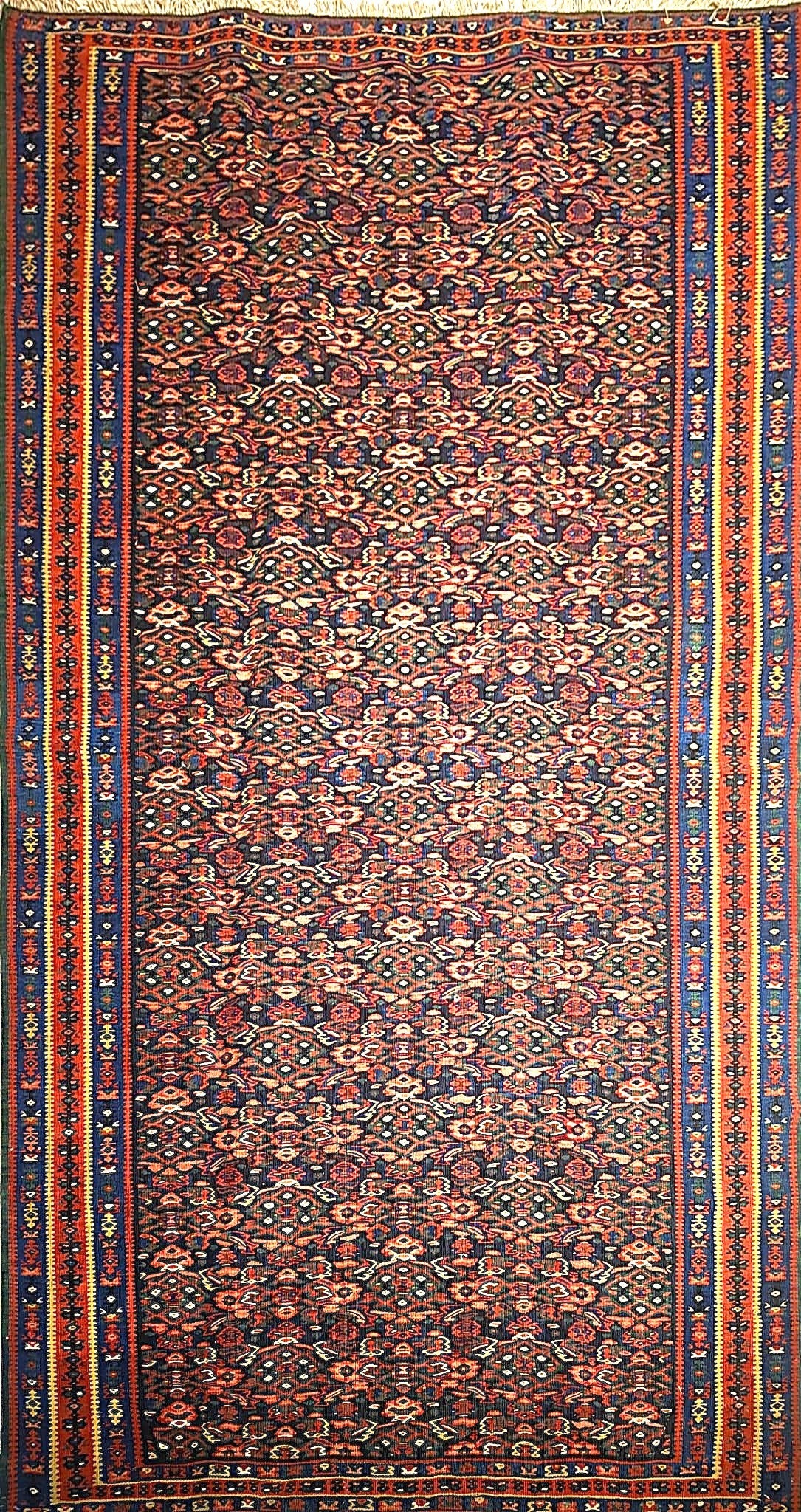 Elegant All-Over Rug – Handmade in Senneh