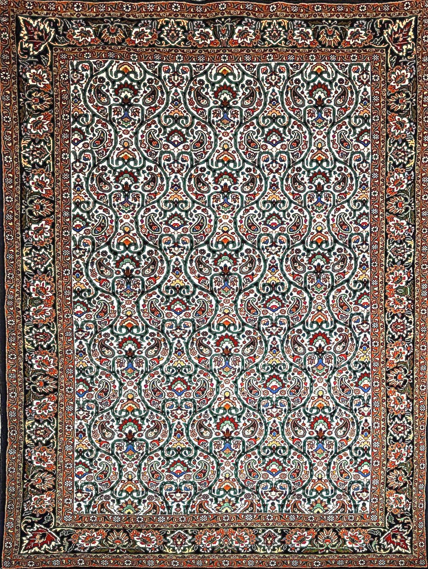 Beautiful Semi-Antique Contemporary Rug from Persian
