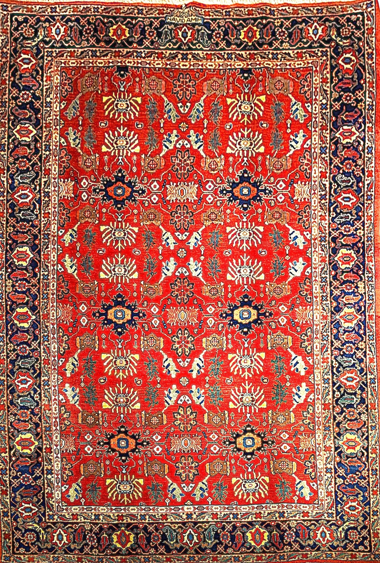 Antique Senneh Rug in All-Over Style
