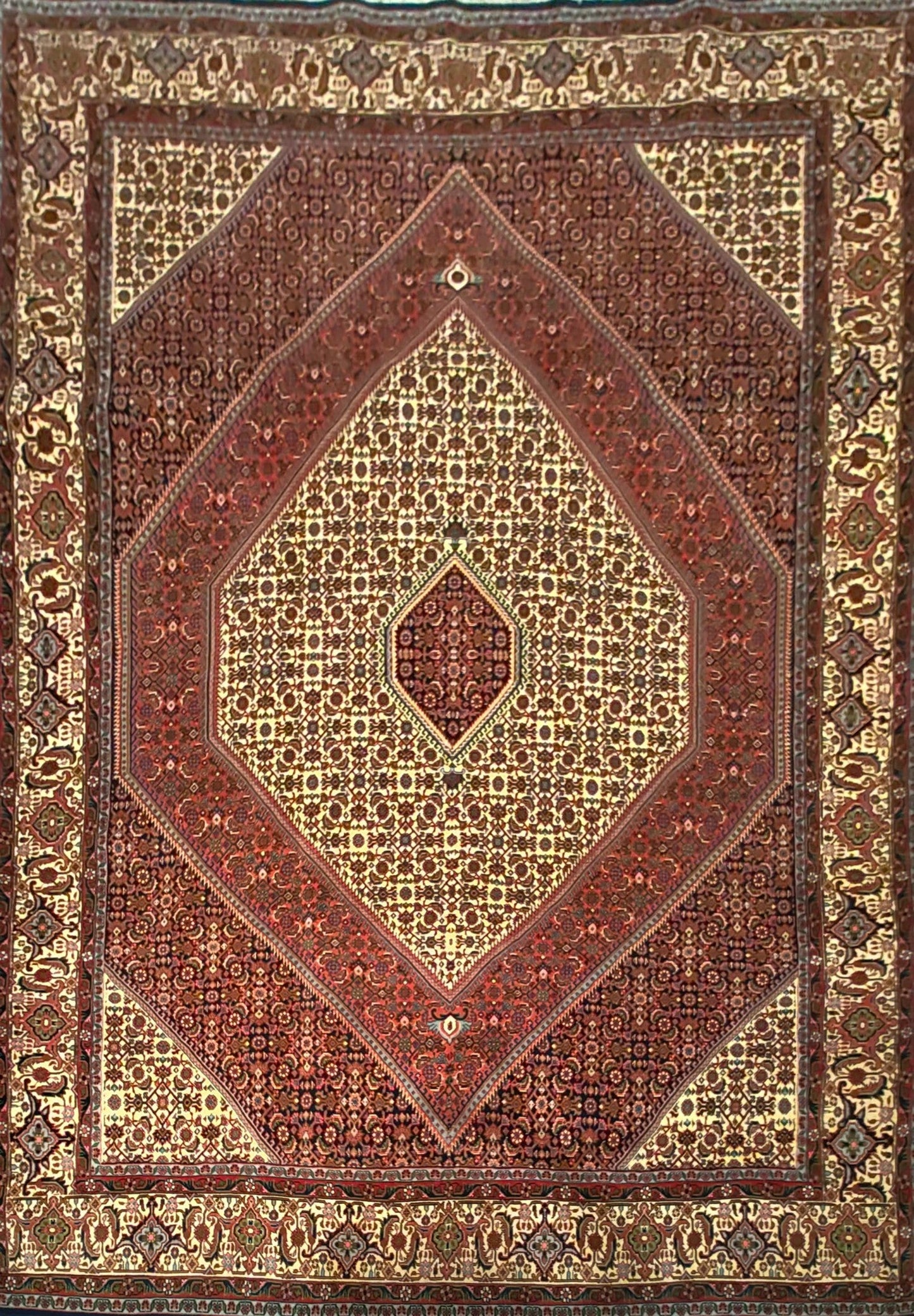 Antique Bidjar Rug in Medallion Style