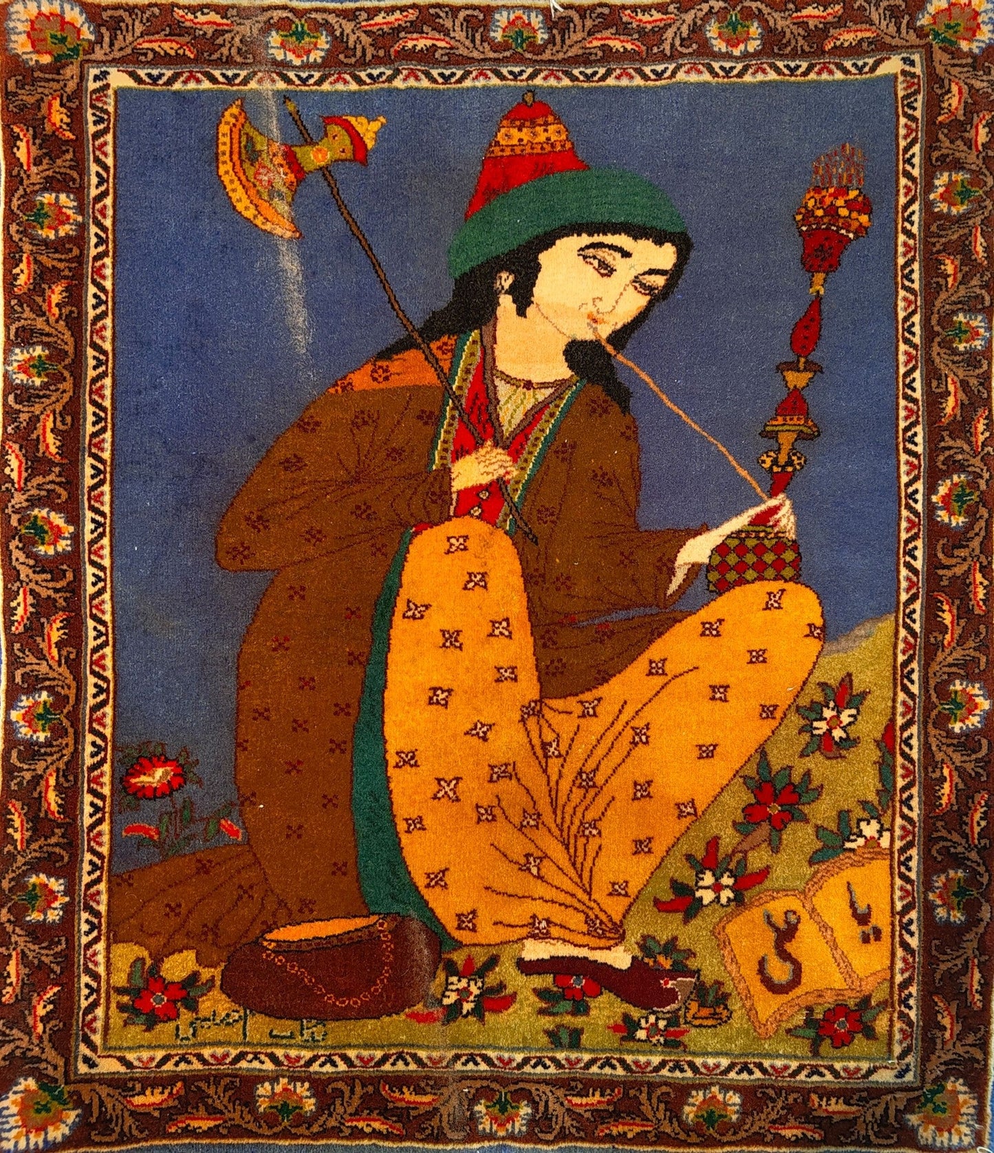 Authentic Persian Rug – Portrait Motif