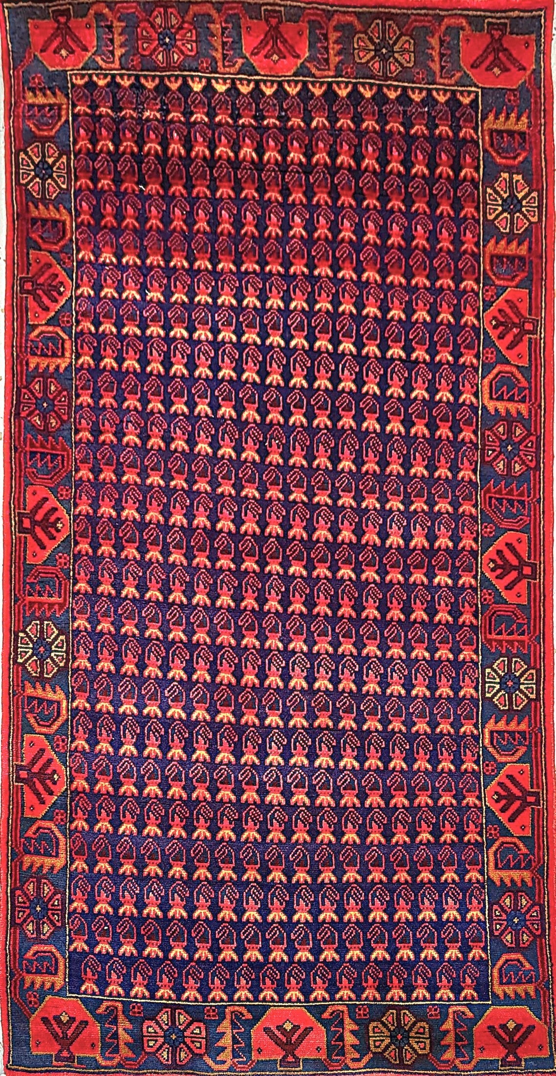 Persian Rug – Semi-Antique Design – 7'1" x 3'7"