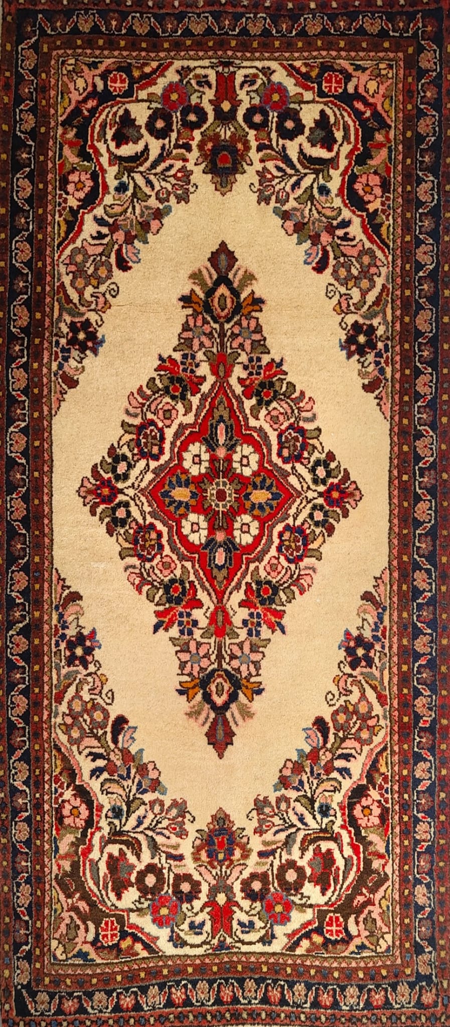 Beautiful Semi-Antique Traditional Rug from Persian