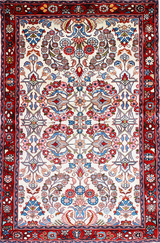 Graceful All-Over: Traditional Persian Lilihan Rug