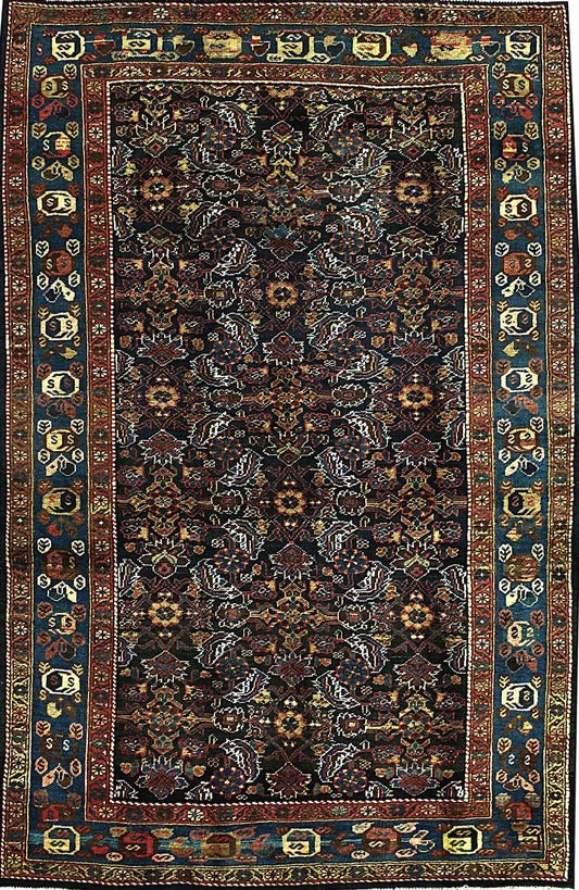 Elegant All-Over Rug – Handmade in Mushkabad