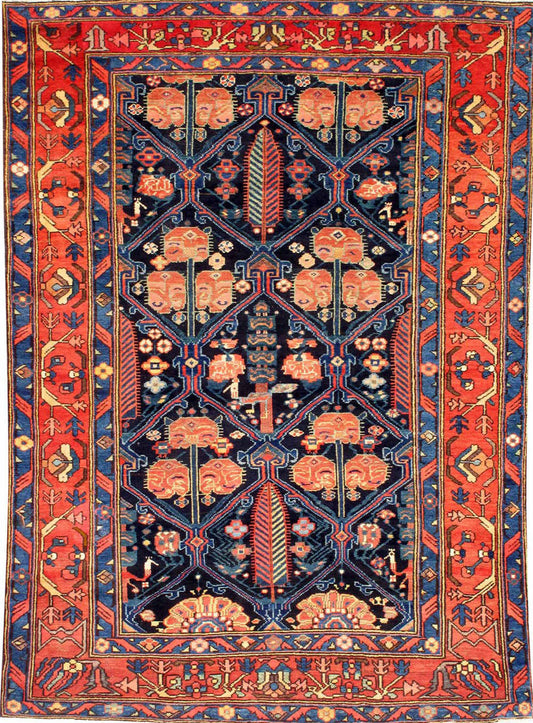 Persian Bakhtiari Rug – All-Over Design