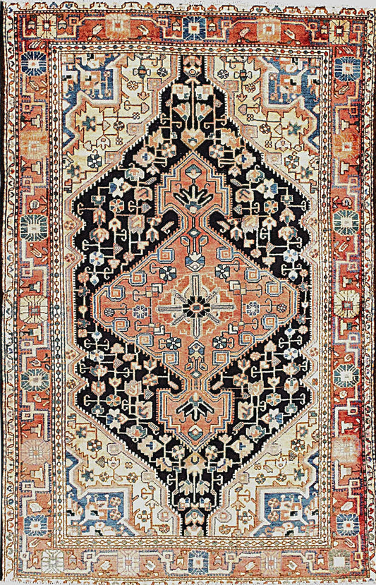 Beautiful Semi-Antique Semi-Antique Rug from Persian