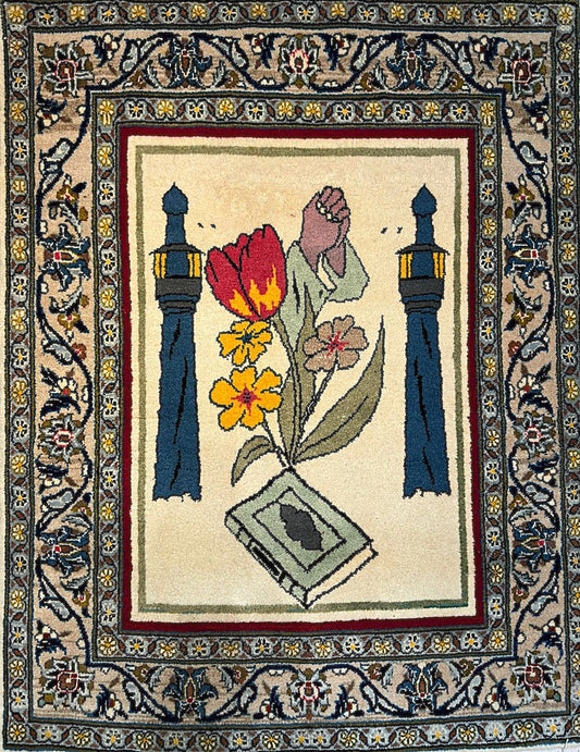Vintage Kashan Rug – Semi-Antique Aesthetic