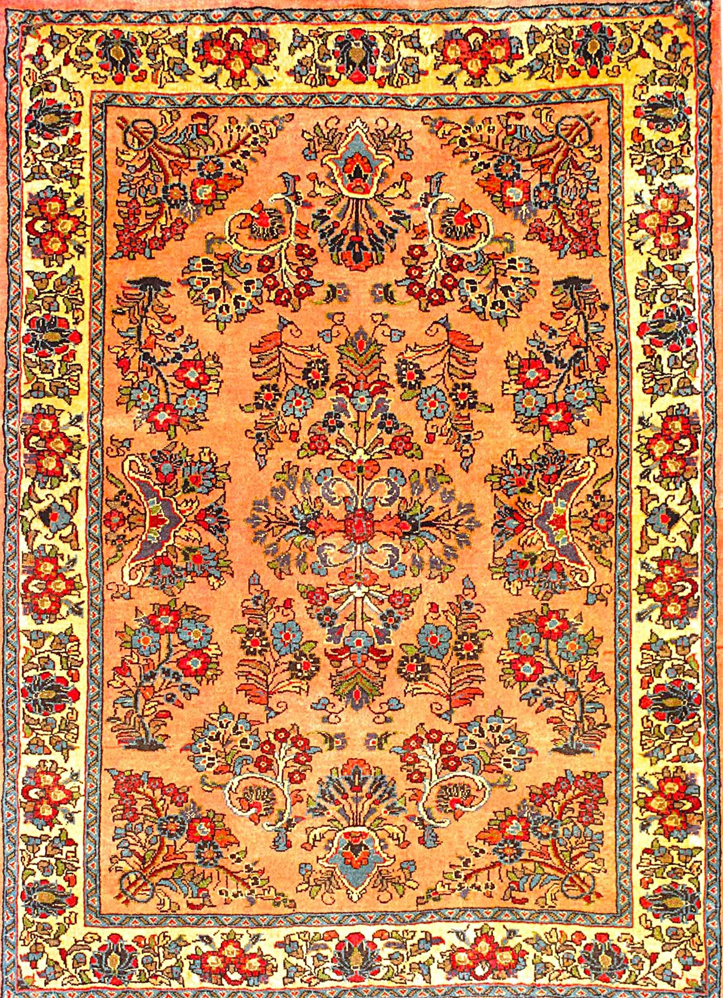 Beautiful Semi-Antique Traditional Rug from Persian