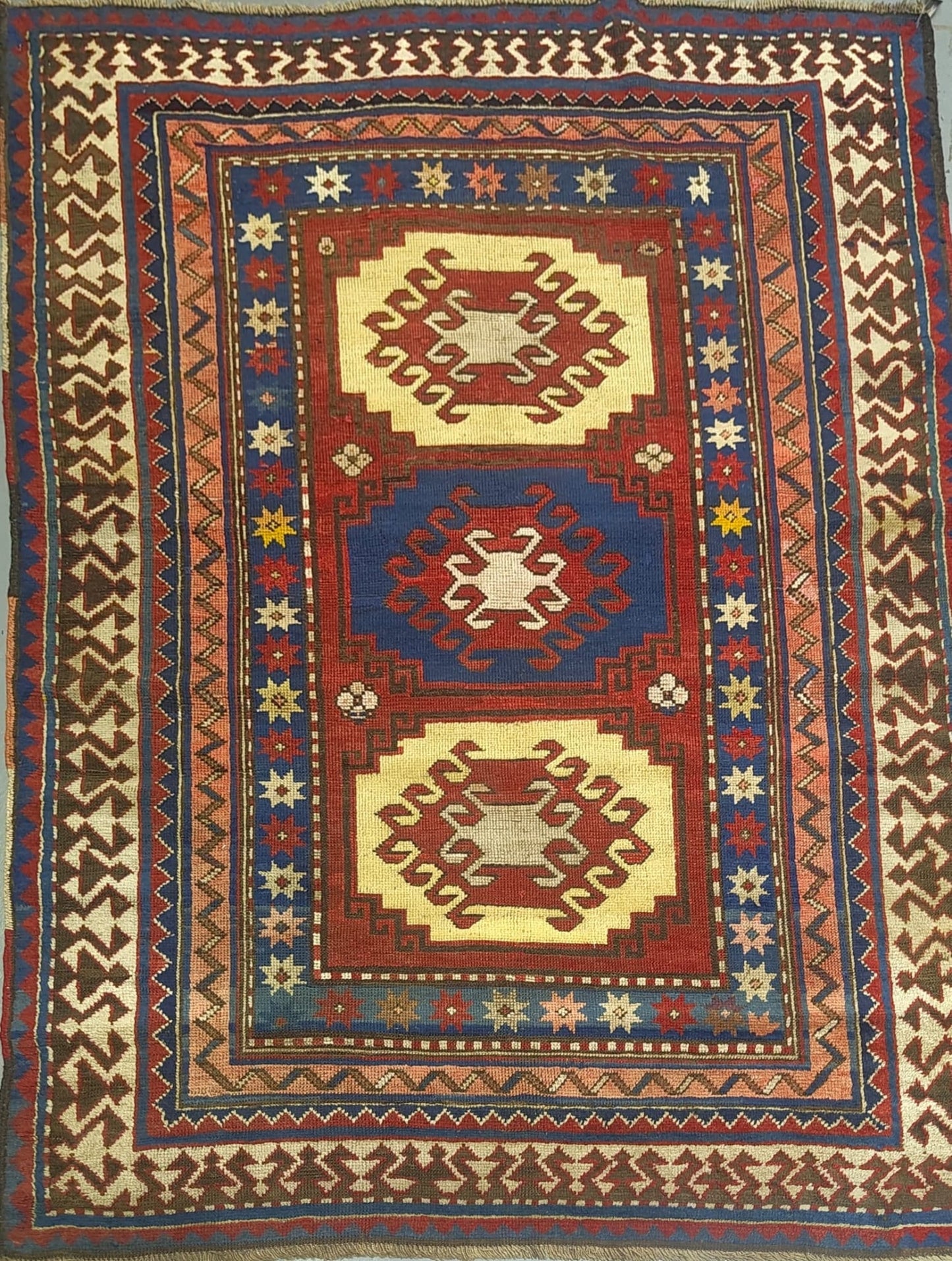 Caucasian Rug – Antique Design – 5'10" x 4'2"