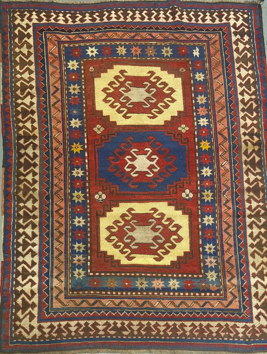 Caucasian Rug – Antique Design – 5'10" x 4'2"