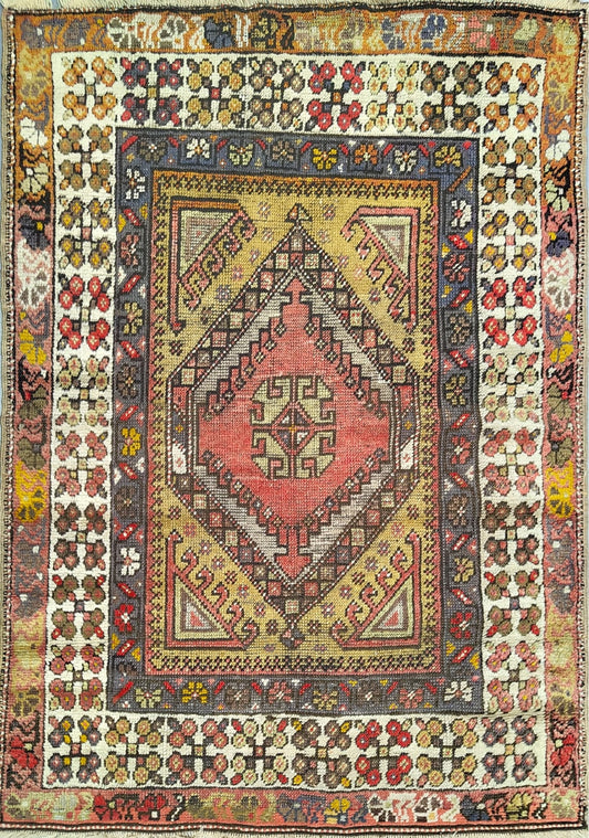 Caucasian Rug – Antique Design – 4'7" x 2'11"