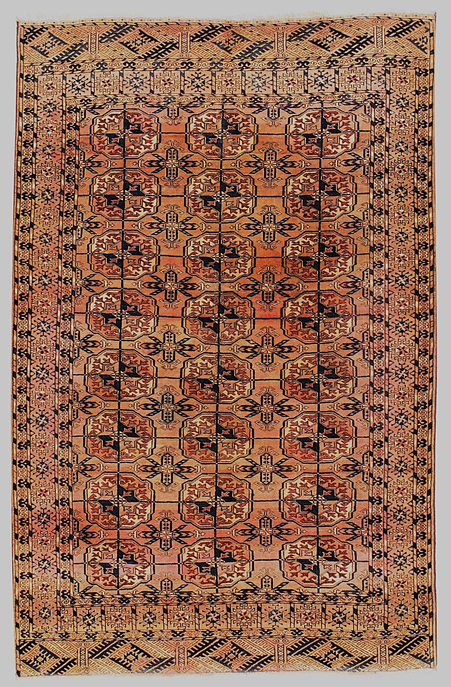 Elegant All-Over Rug – Handmade in Bokhara