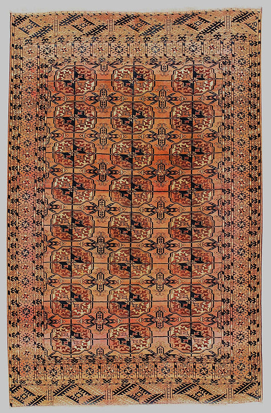 Elegant All-Over Rug – Handmade in Bokhara
