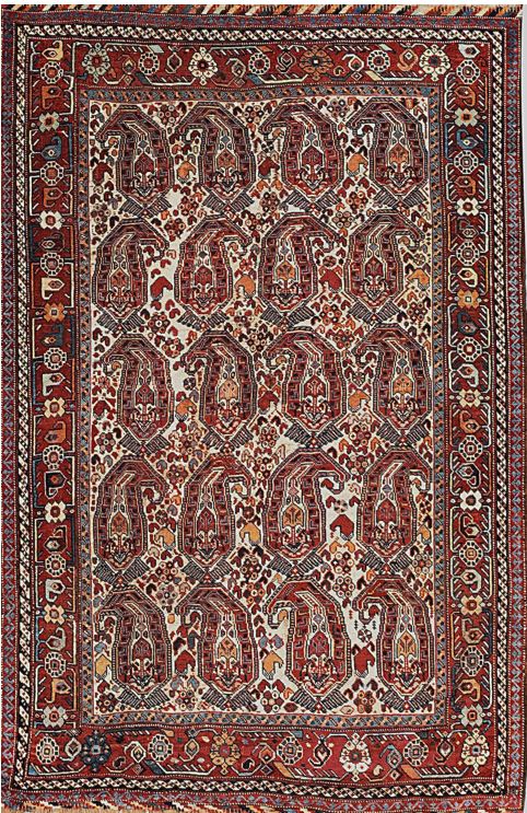 Persian Neyriz Rug – All-Over Design