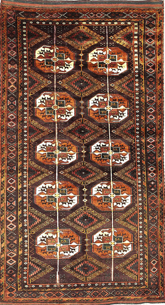 Antique Ghasem Abad   Rug in All-Over Style