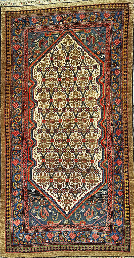 Antique Sarab Rug in All-Over Style