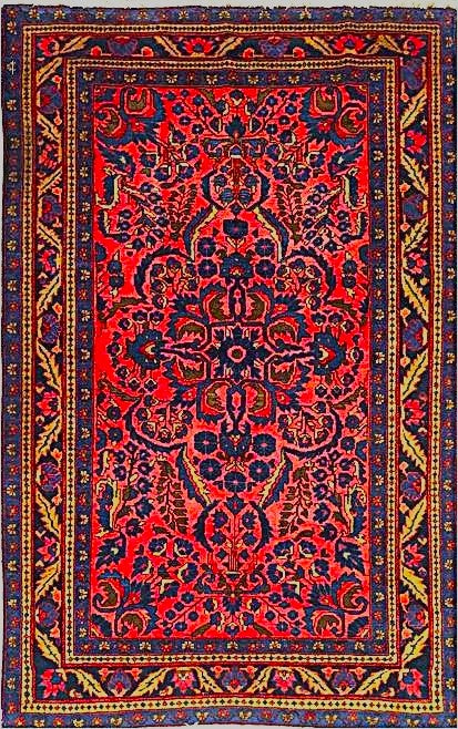 Handwoven Lilihan Rug with Medallion Pattern