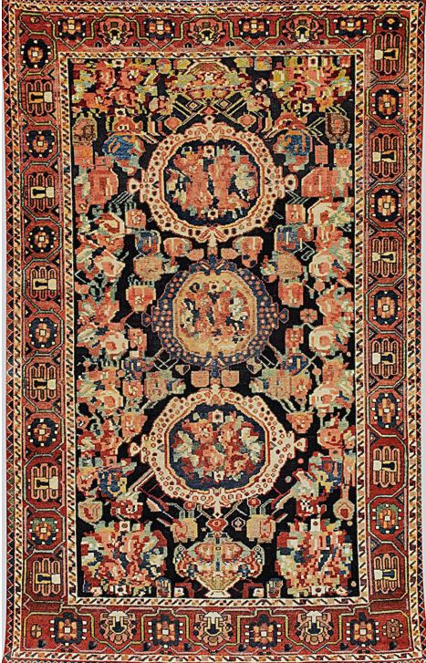 Elegant All-Over Rug – Handmade in Bakhtiari