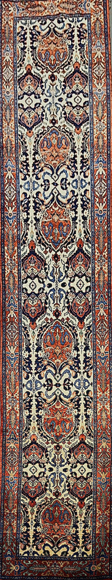 Handwoven Senneh Rug with All-Over Pattern