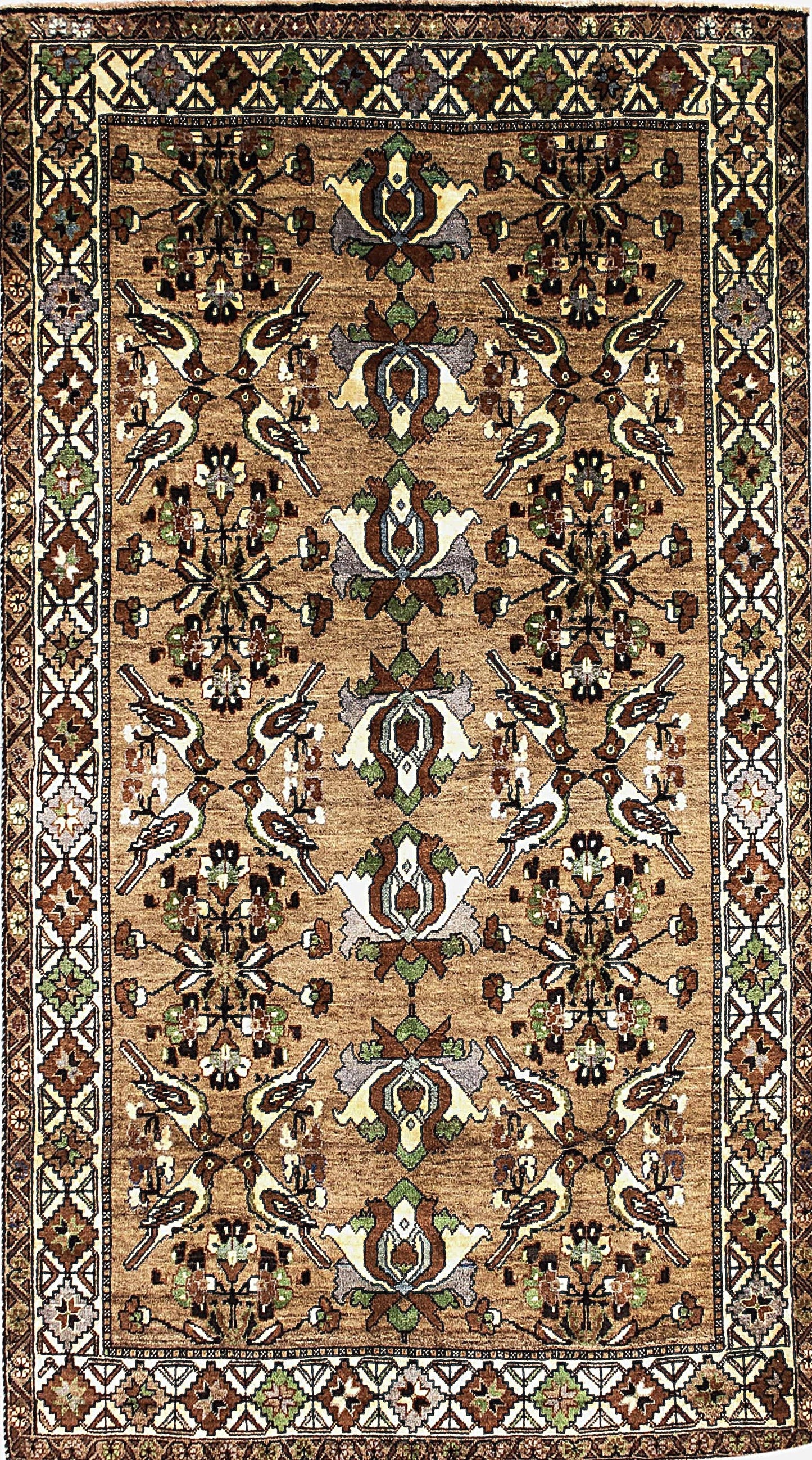 Antique Gabbeh Rug in All-Over Style