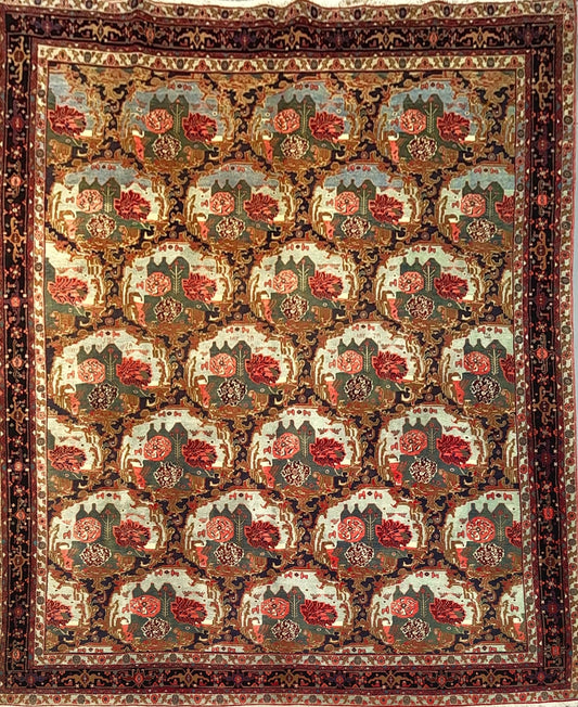 Vintage Senneh Rug – Semi-Antique Aesthetic