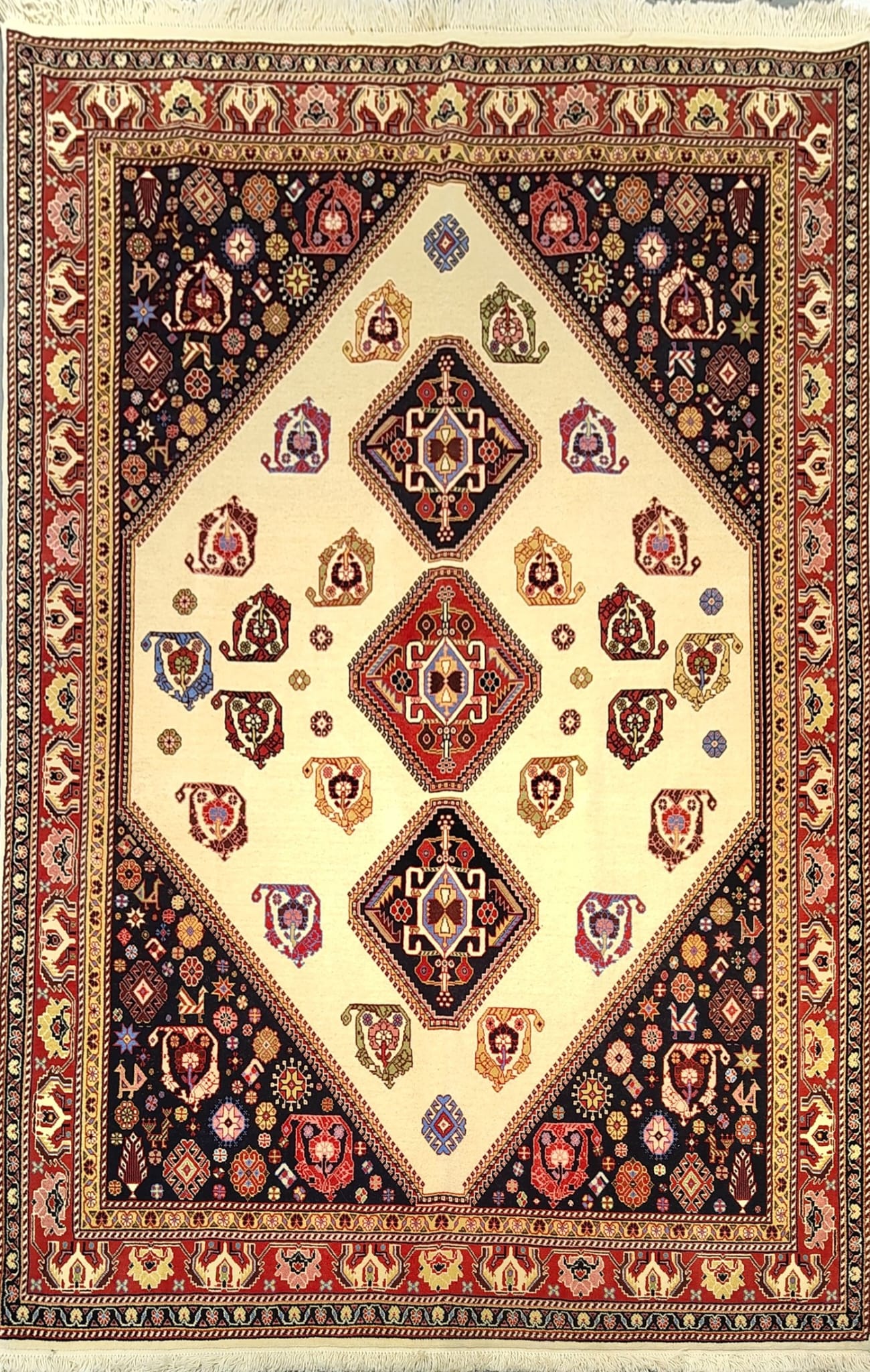 Beautiful Semi-Antique Contemporary Rug from Persian