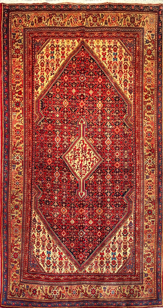 Handwoven Gholtogh Rug with Medallion Pattern