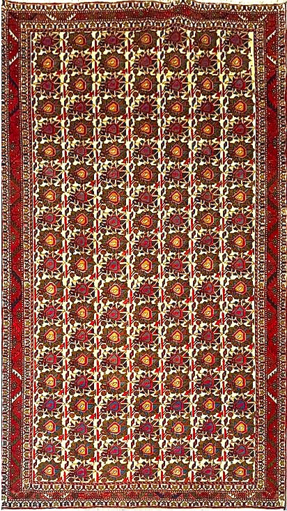 Elegant All-Over Rug – Handmade in Sirjan