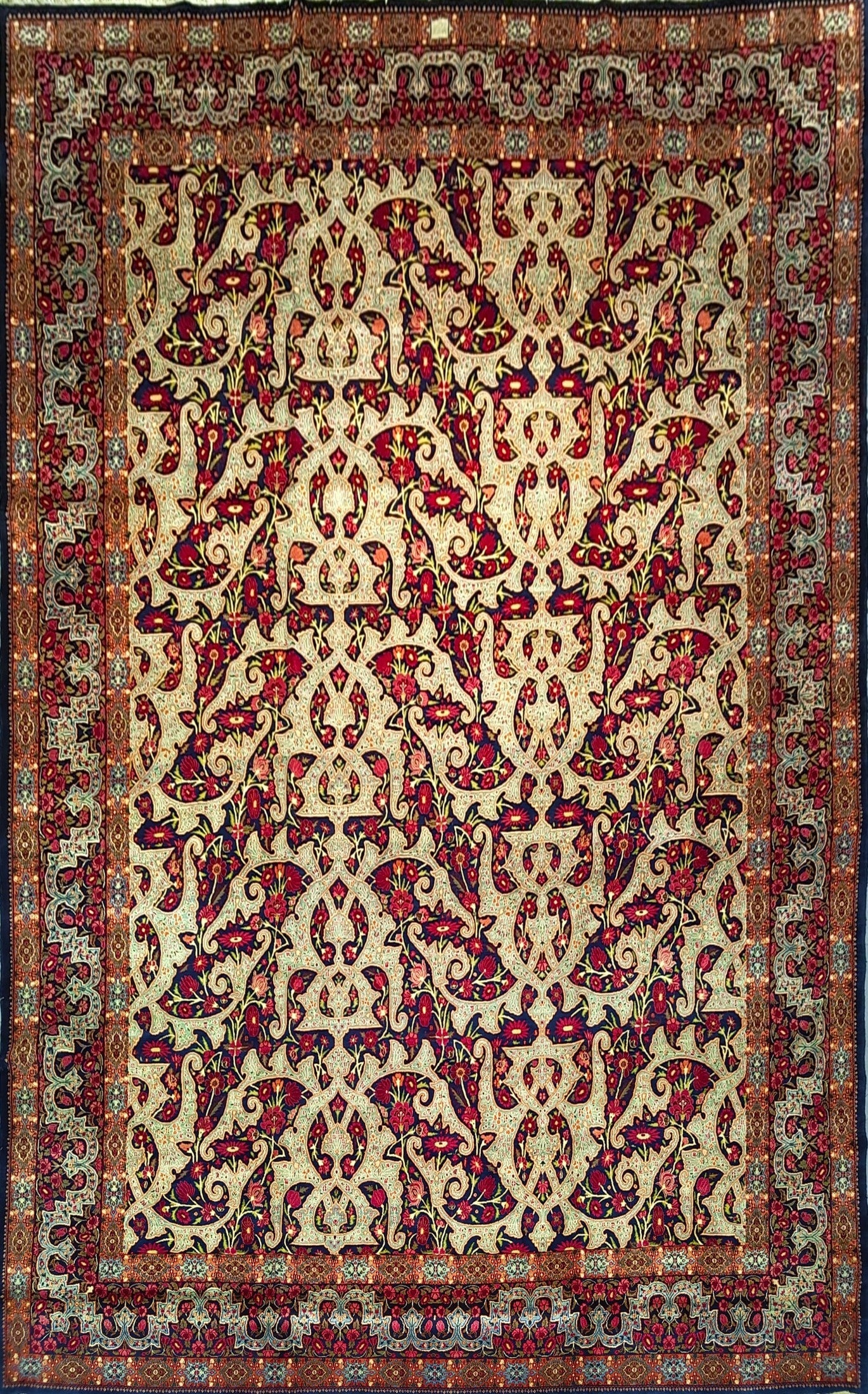 Elegant All-Over Rug – Handmade in Birjand
