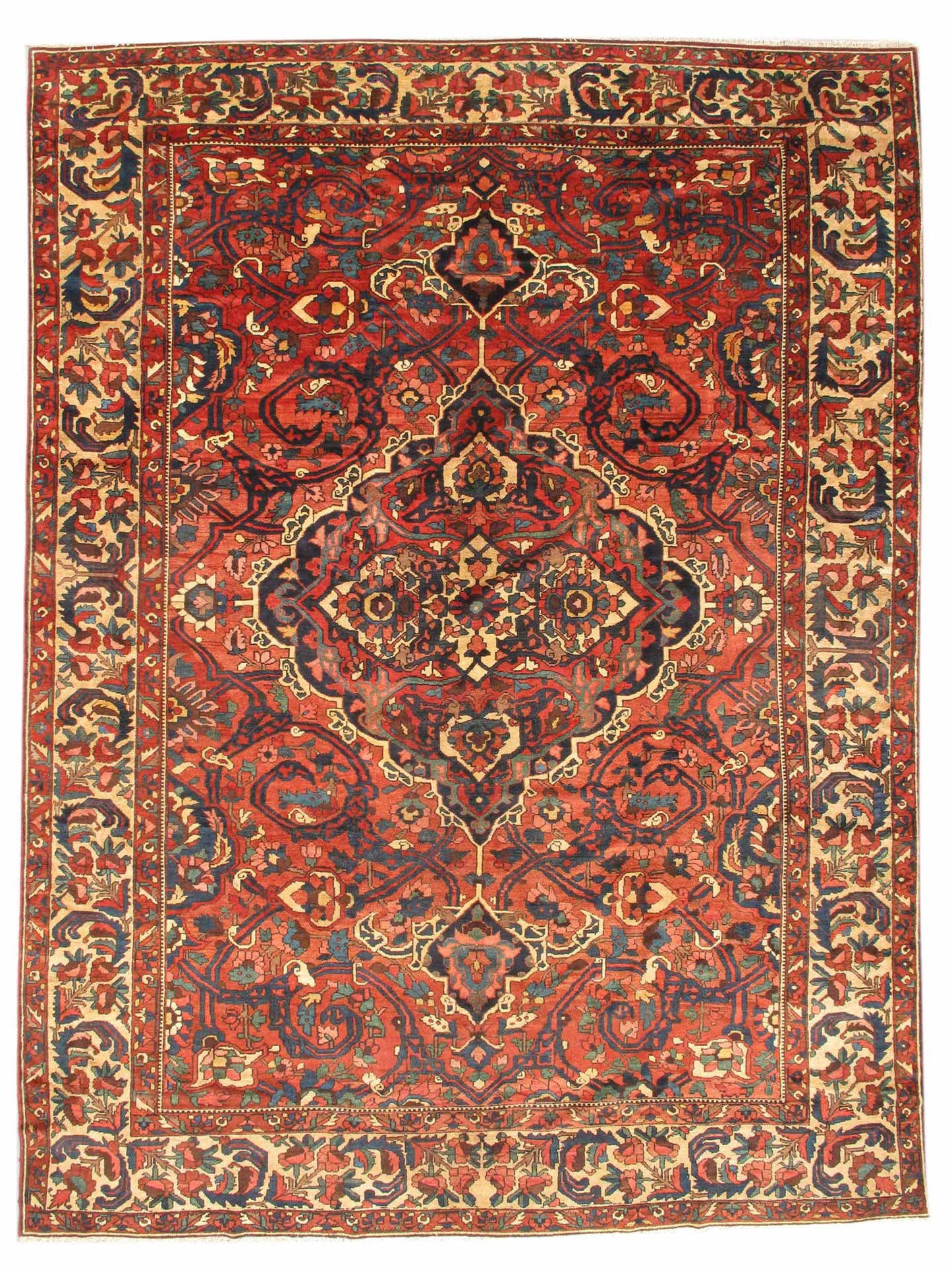 Persian Bakhtiari Rug – Medallion Design