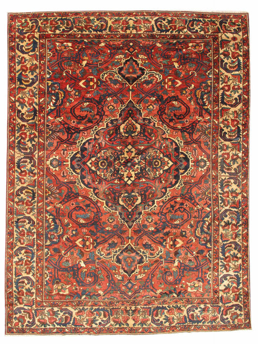 Persian Bakhtiari Rug – Medallion Design