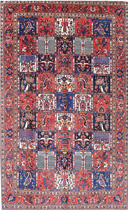 Elegant All-Over Rug – Handmade in Bakhtiari
