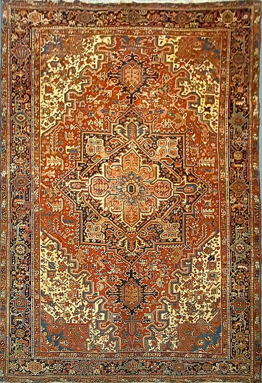 Classic Medallion Rug from Heriz