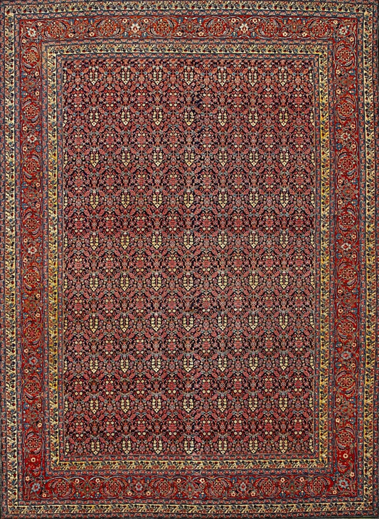Elegant All-Over Rug – Handmade in Ferahan