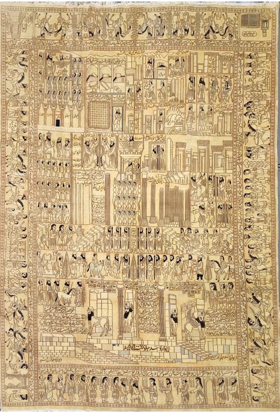 Beautiful Semi-Antique Traditional Rug from Persian