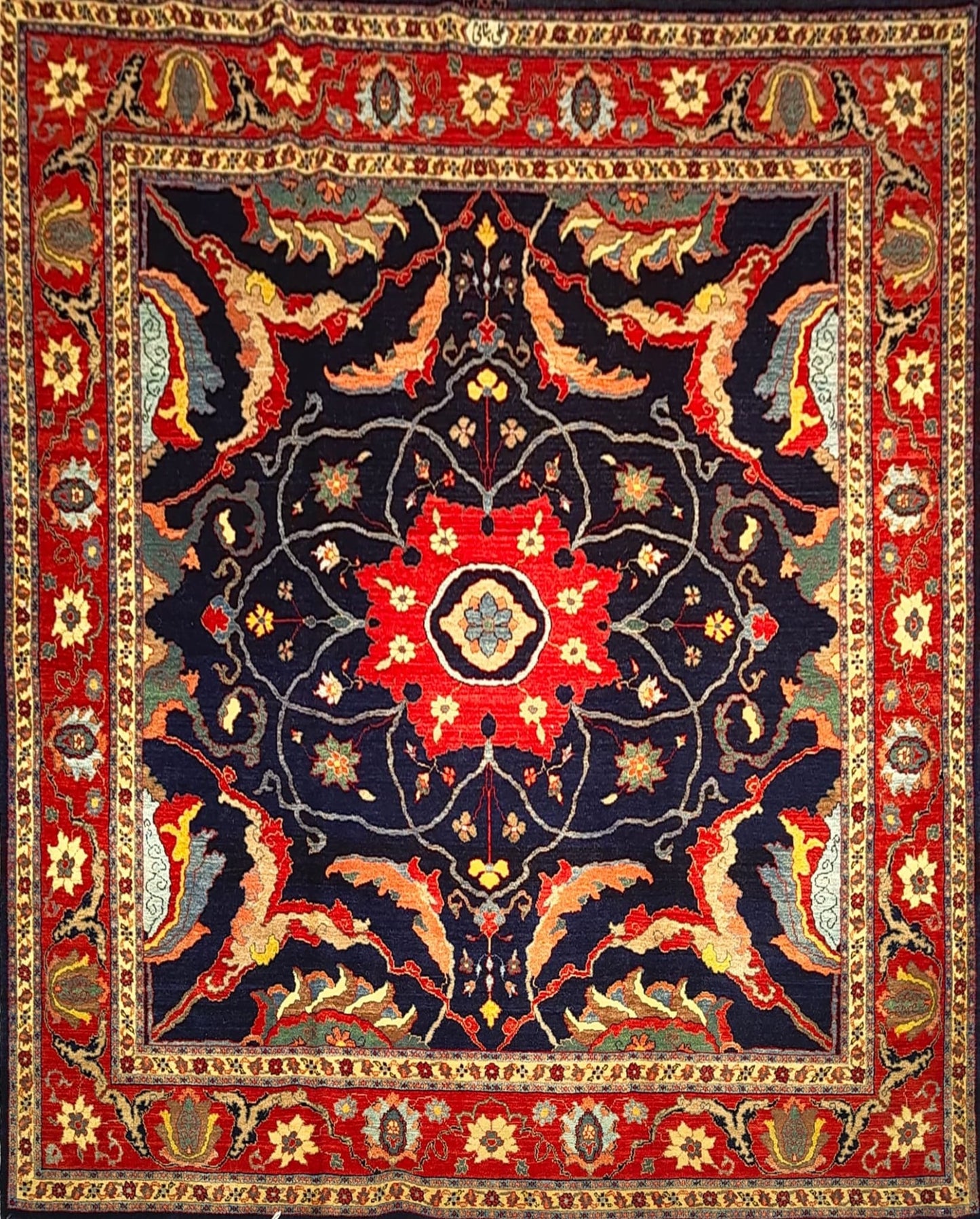 Vintage Senneh Rug – Contemporary Aesthetic