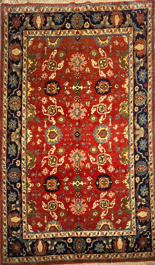 Handwoven Senneh Rug with All-Over Pattern
