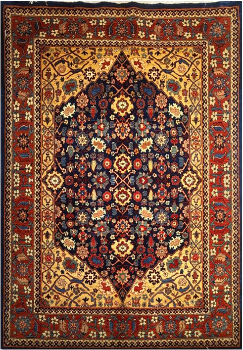 Antique Senneh Rug in All-Over Style