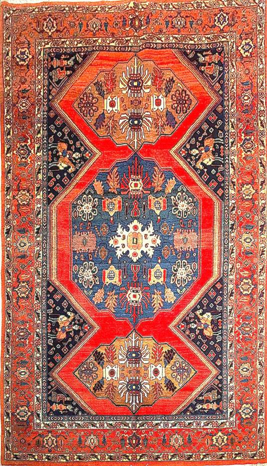 Beautiful Semi-Antique Traditional Rug from Persian