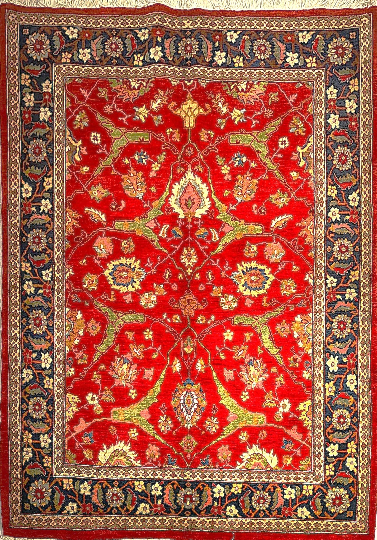 Vintage Senneh Rug – Contemporary Aesthetic