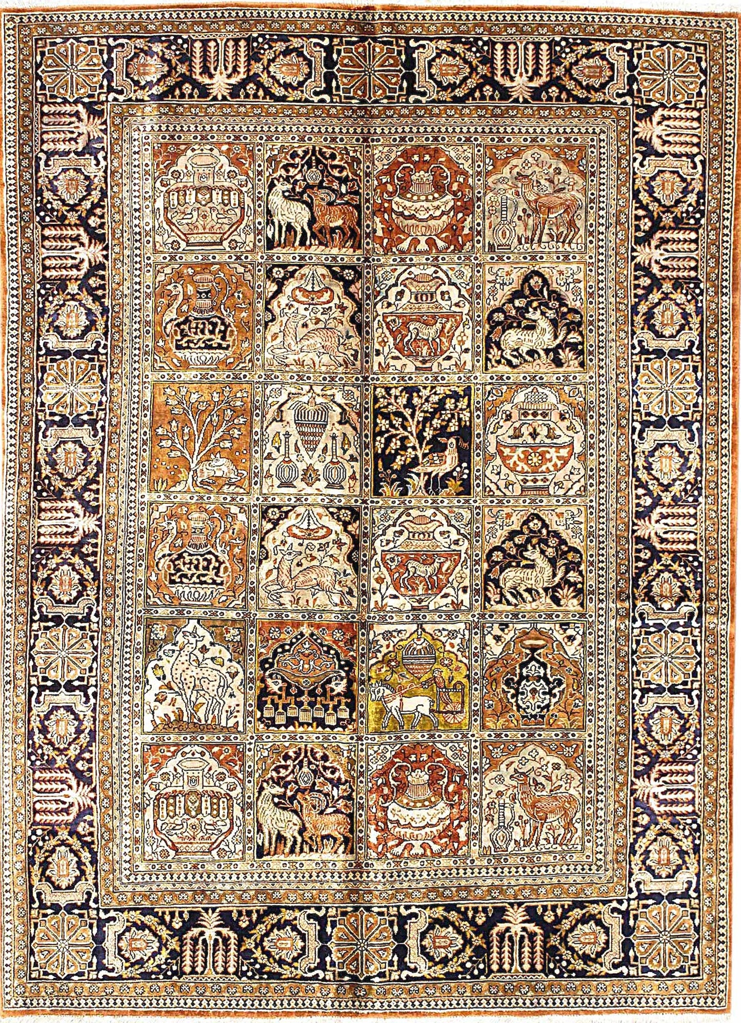 Beautiful Semi-Antique Semi-Antique Rug from Persian