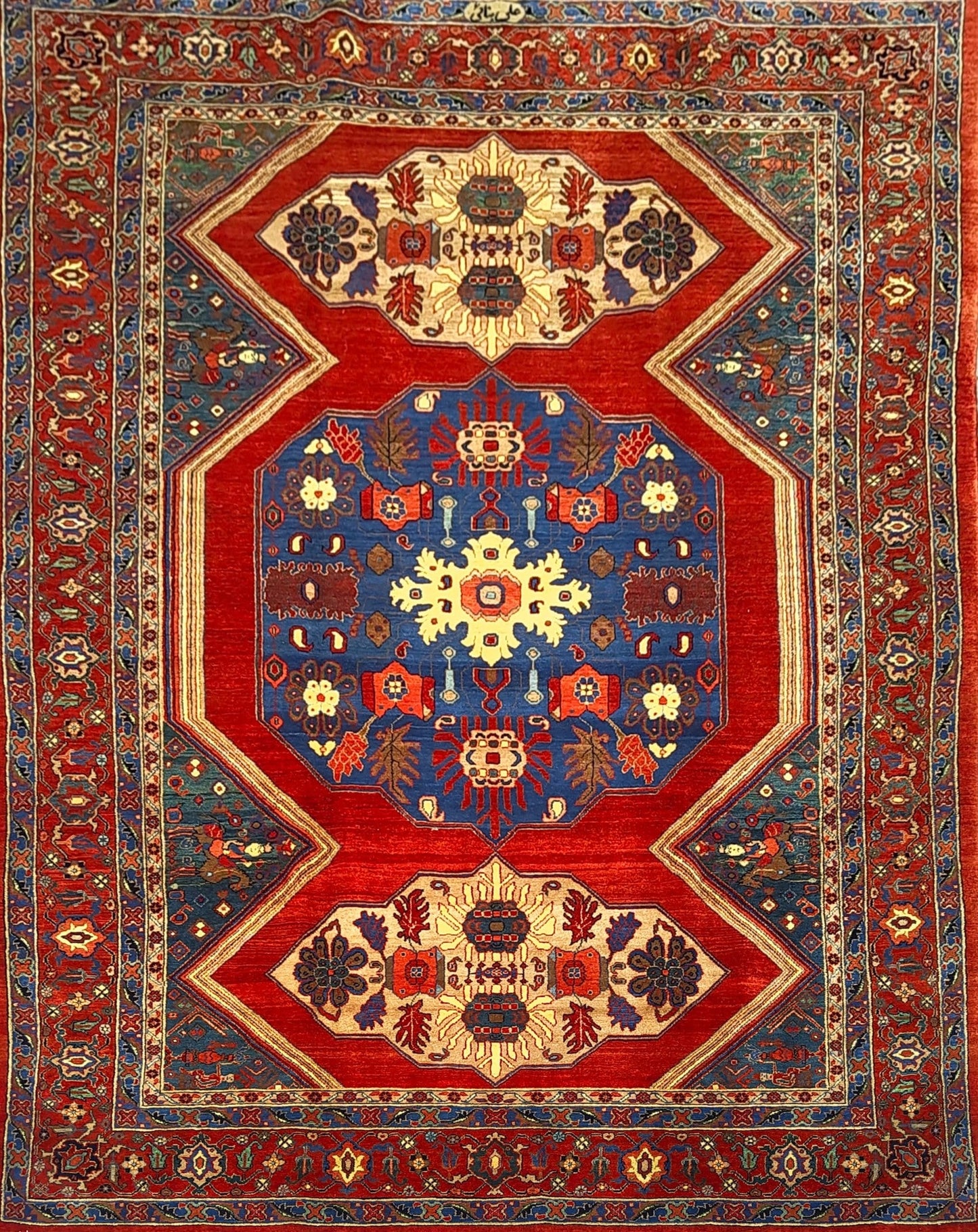 Classic Medallion Rug from Senneh