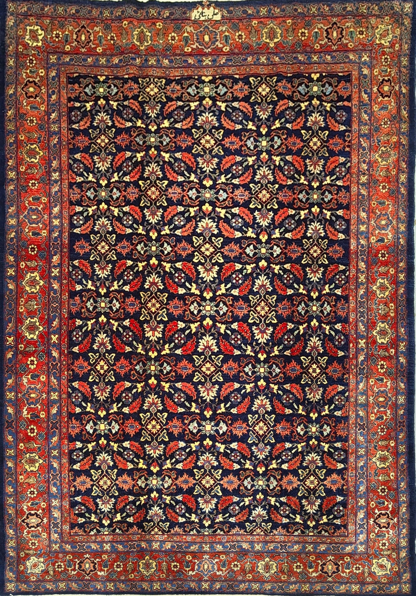 Elegant All-Over Rug – Handmade in Senneh